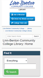 Mobile Screenshot of library.linnbenton.edu