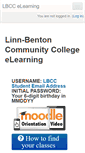 Mobile Screenshot of elearning.linnbenton.edu